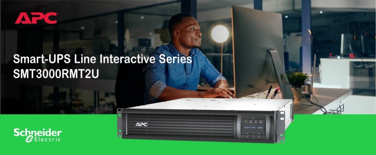 APC by Schneider Electric 3kVA Smart UPS RM 2U LCD SMT3000RMT2U
