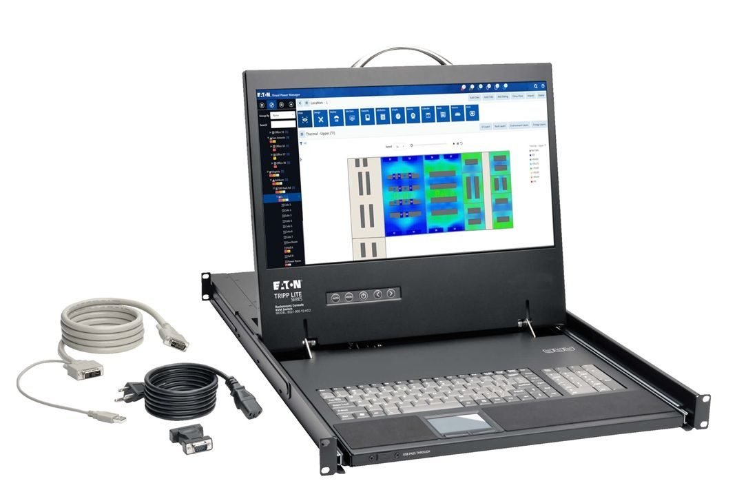 Eaton 1U KVM Console w 19" LCD B021-000-19