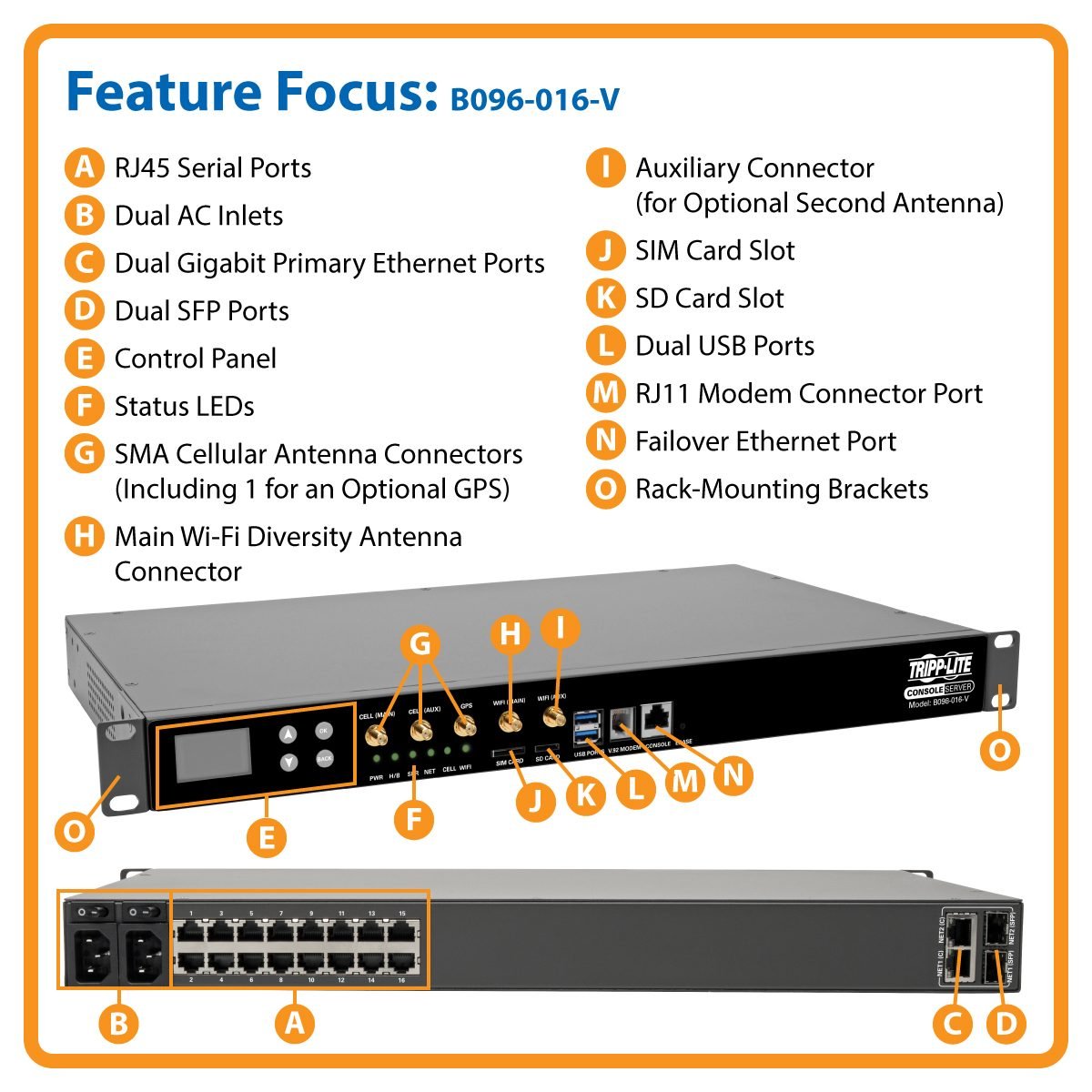 Eaton Serial Console Server 16 Port B098-016-V