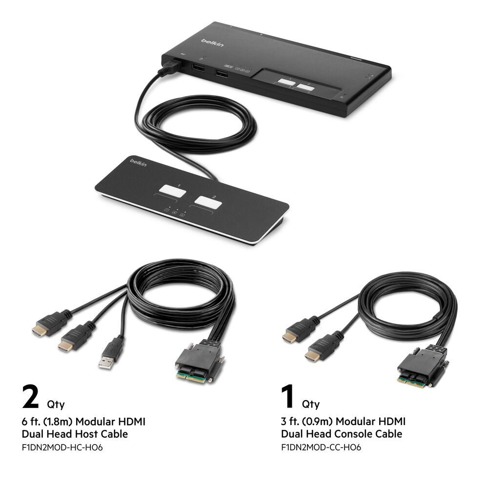 Belkin Modular VGA W Audio Dual Head F1DN2MOD-CC-V06
