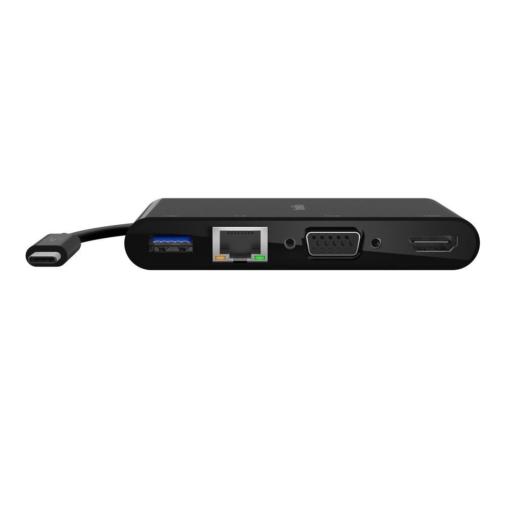 Belkin USB C MM GBE HDMI VGA US AVC005BK-BL