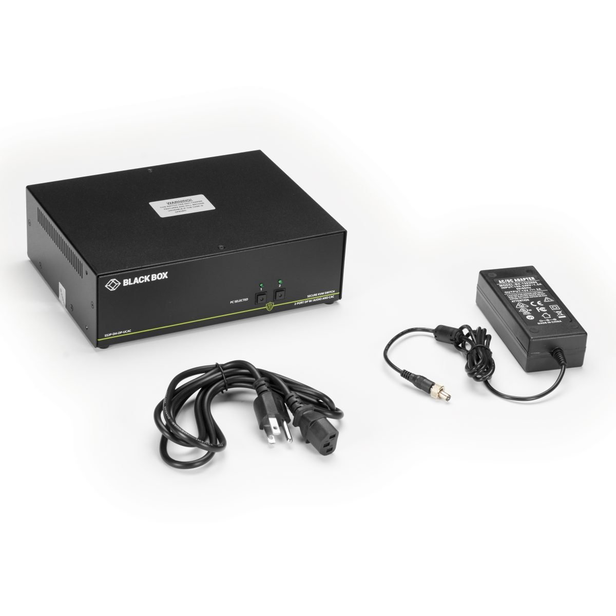 Black Box Corporation 2PT HDMI DH KVM Switch CAC SS2P-DH-HDMI-UCAC