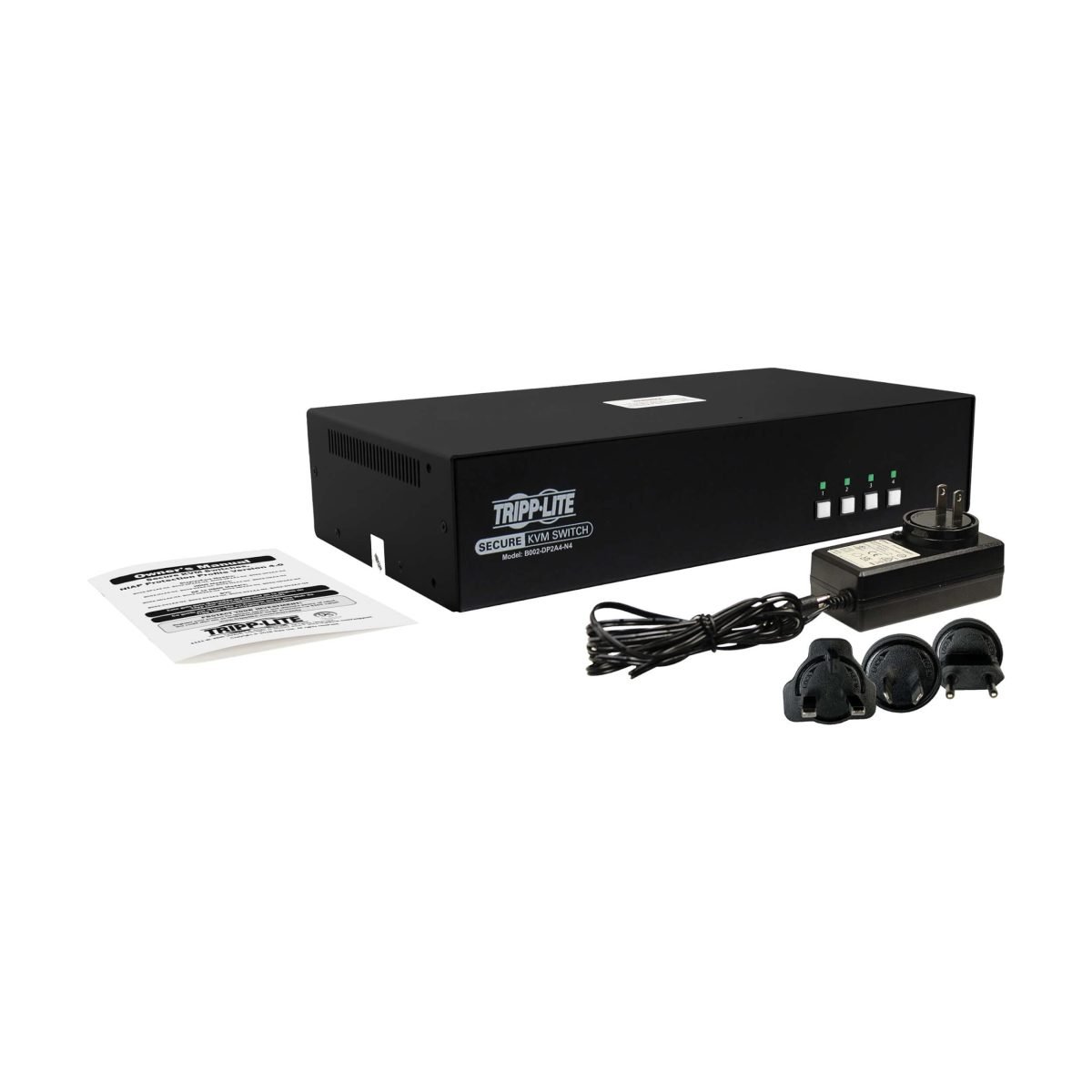 Eaton SECURE KVM SWCH 4PRT DP 4K B002-DP1AC4-N4