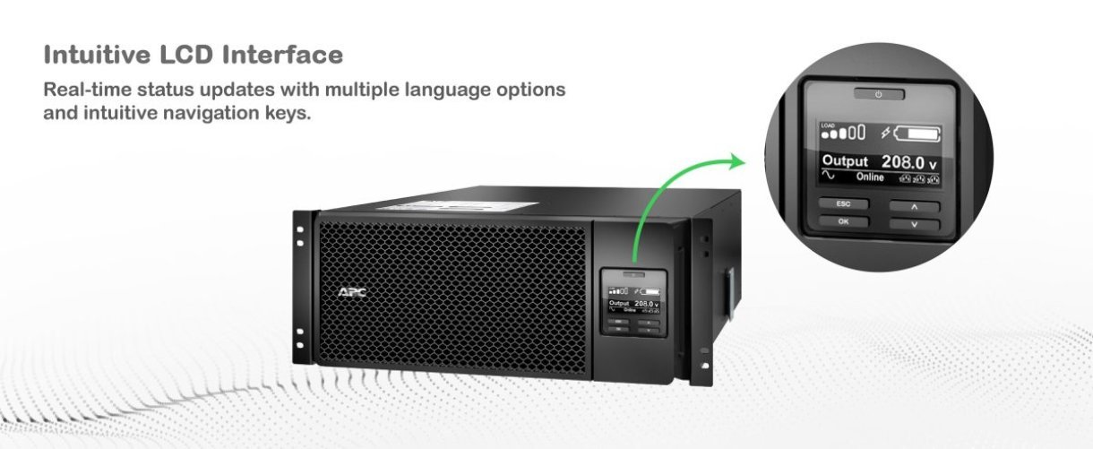 APC by Schneider Electric Smart-UPS On-Line 6kVA BAA SRT6KRMXLT-A