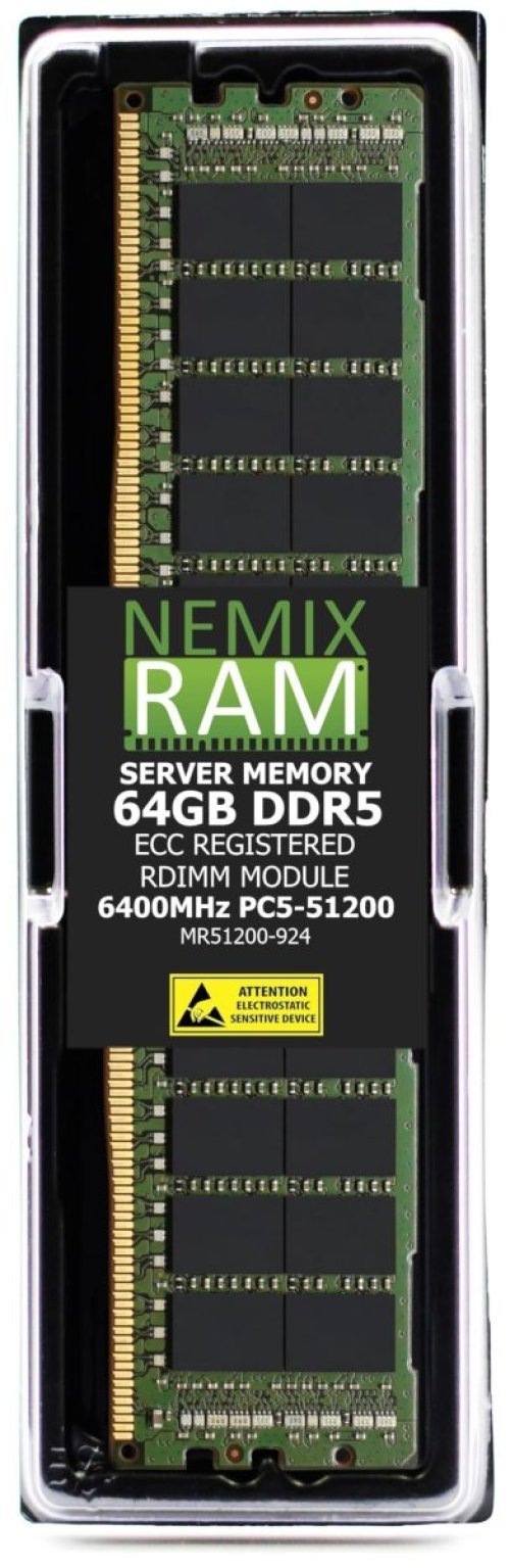 Micron DDR5 RDIMM 64GB 2Rx4 6400 MTC40F2046S1RC64BR