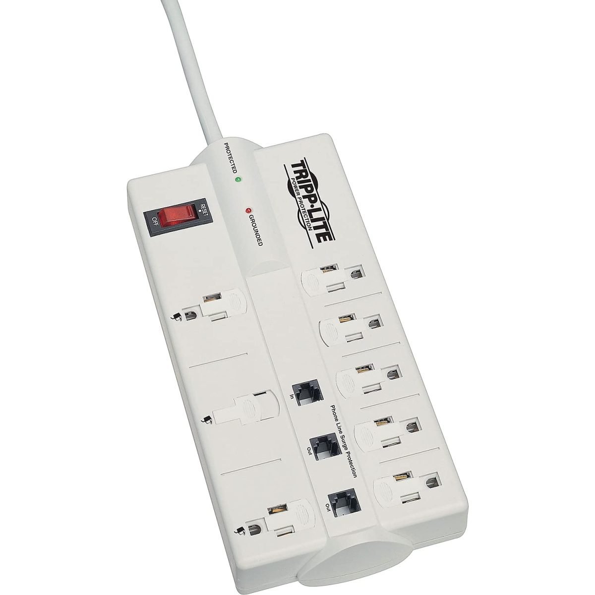Eaton 8 Outlet 808J Surge w RJ11 TLP808TEL