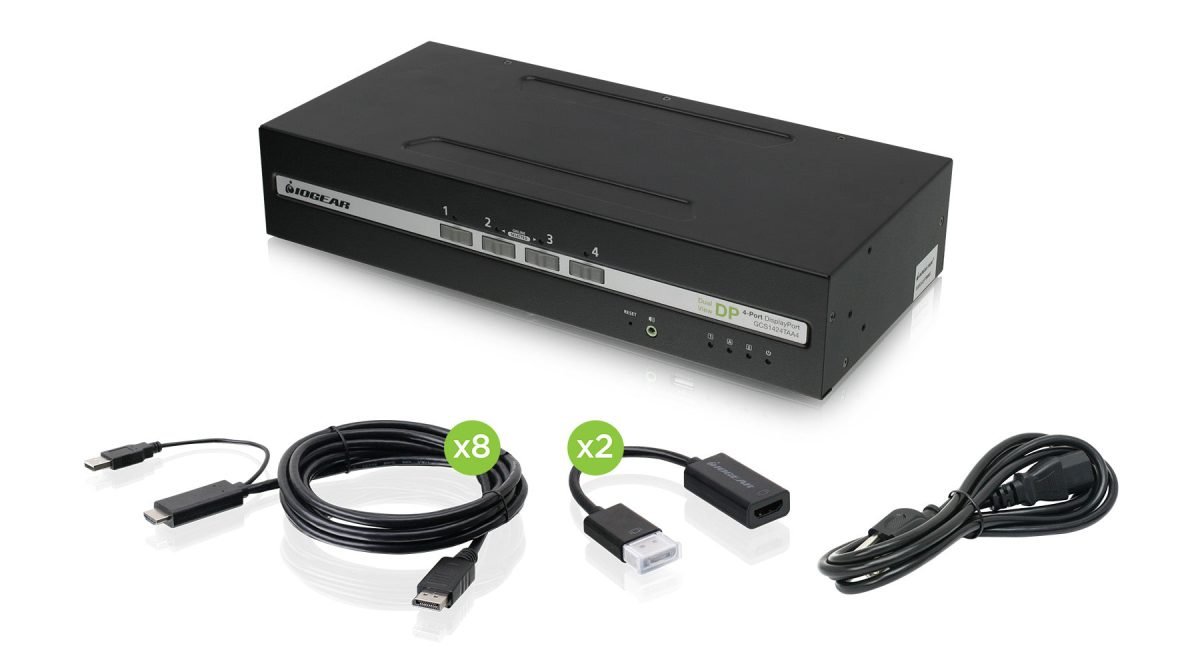 IOGear Dual View DisplayPort/HDMI GCS1424TAA4-UN