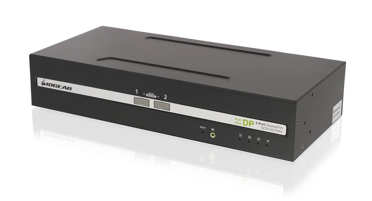 IOGear 4K30Hz Dual View DisplayPort GCS1422TAA4
