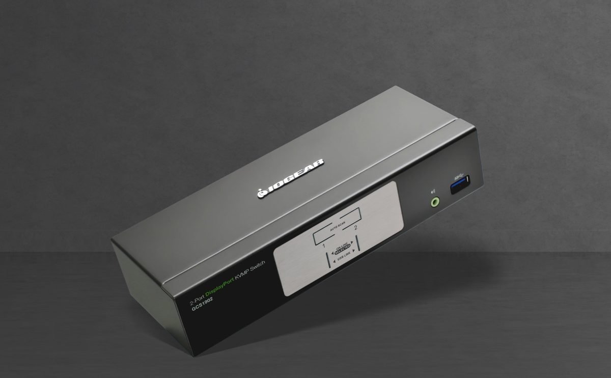 IOGear 2Port DP KVMP w USB Hub GCS1902