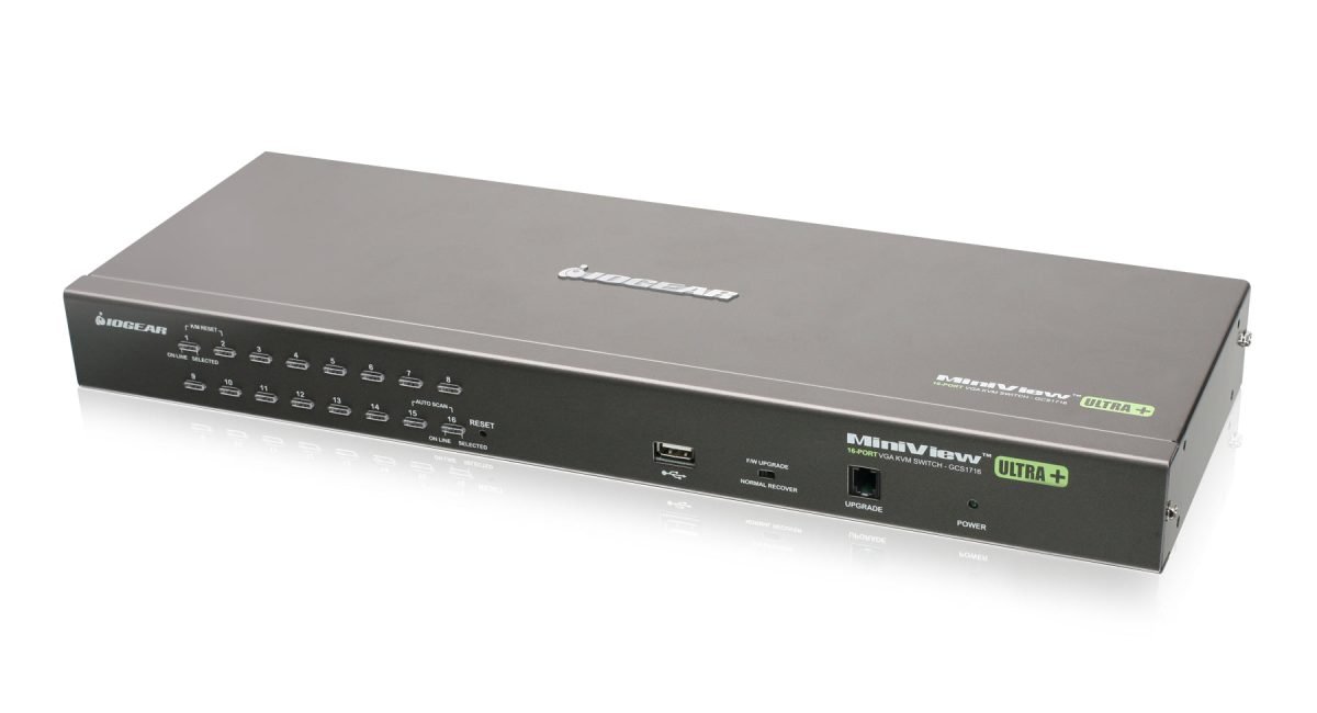 IOGear 16 Port USB PS 2 Combo KVM GCS1716