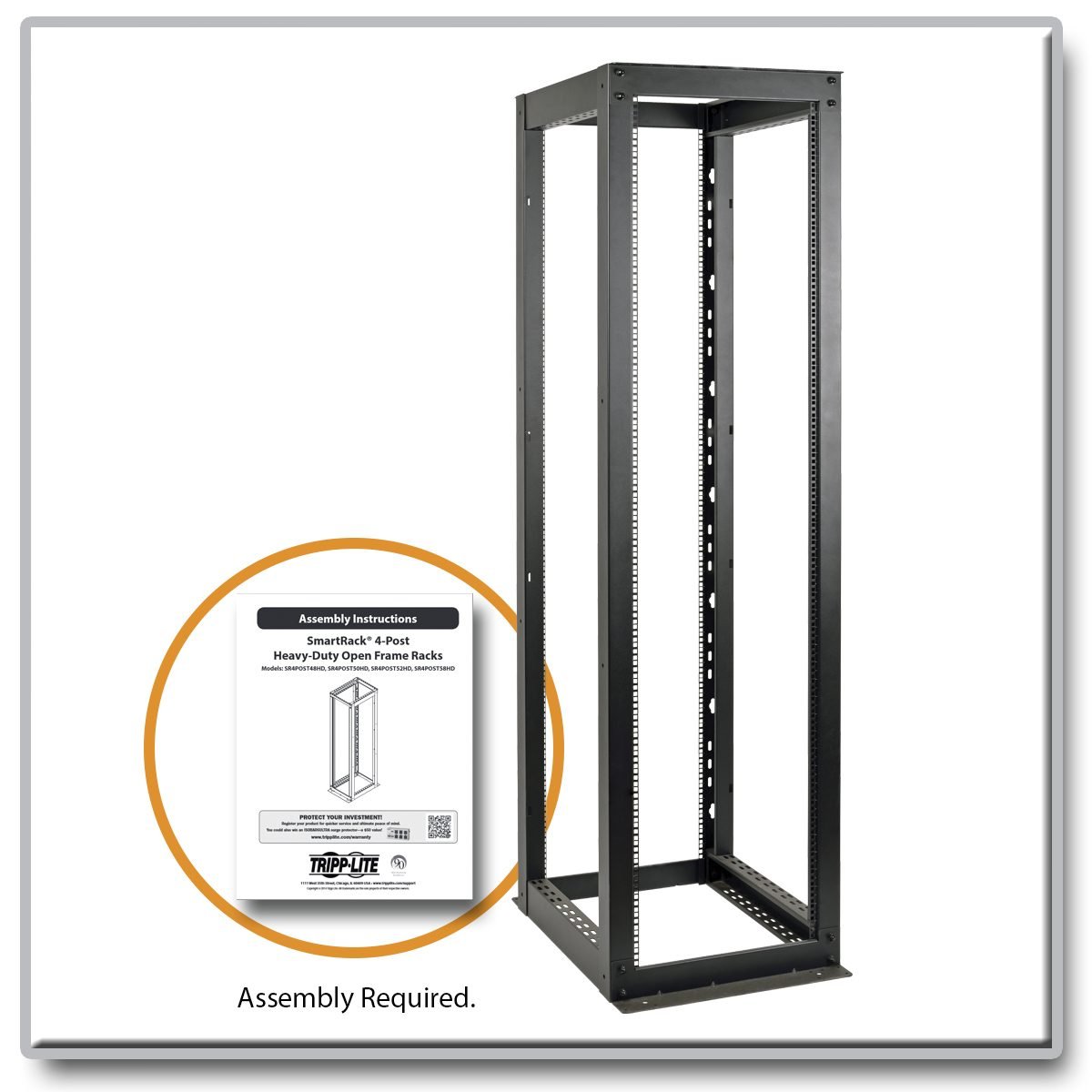 Eaton 58U 4 Post Open Frame Rack Cab SR4POST58HD