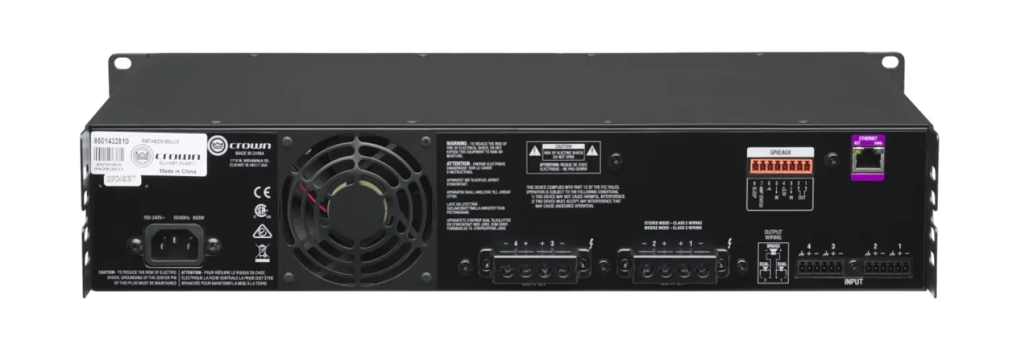 Harman Professional Solutions CROWN 4x600 Power Amplifier NCDI4X600-U-US