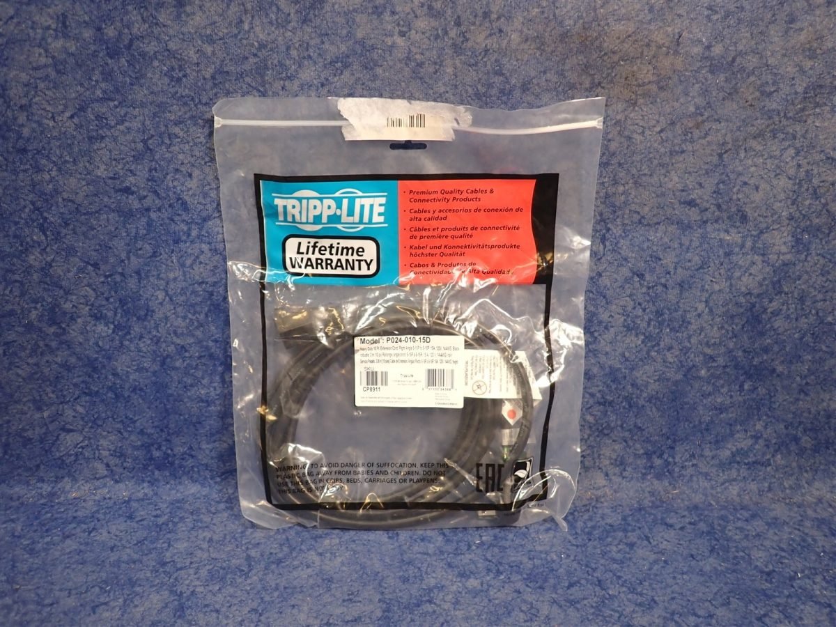 Eaton Power Extension Cord Right-Ang P024-010-15D