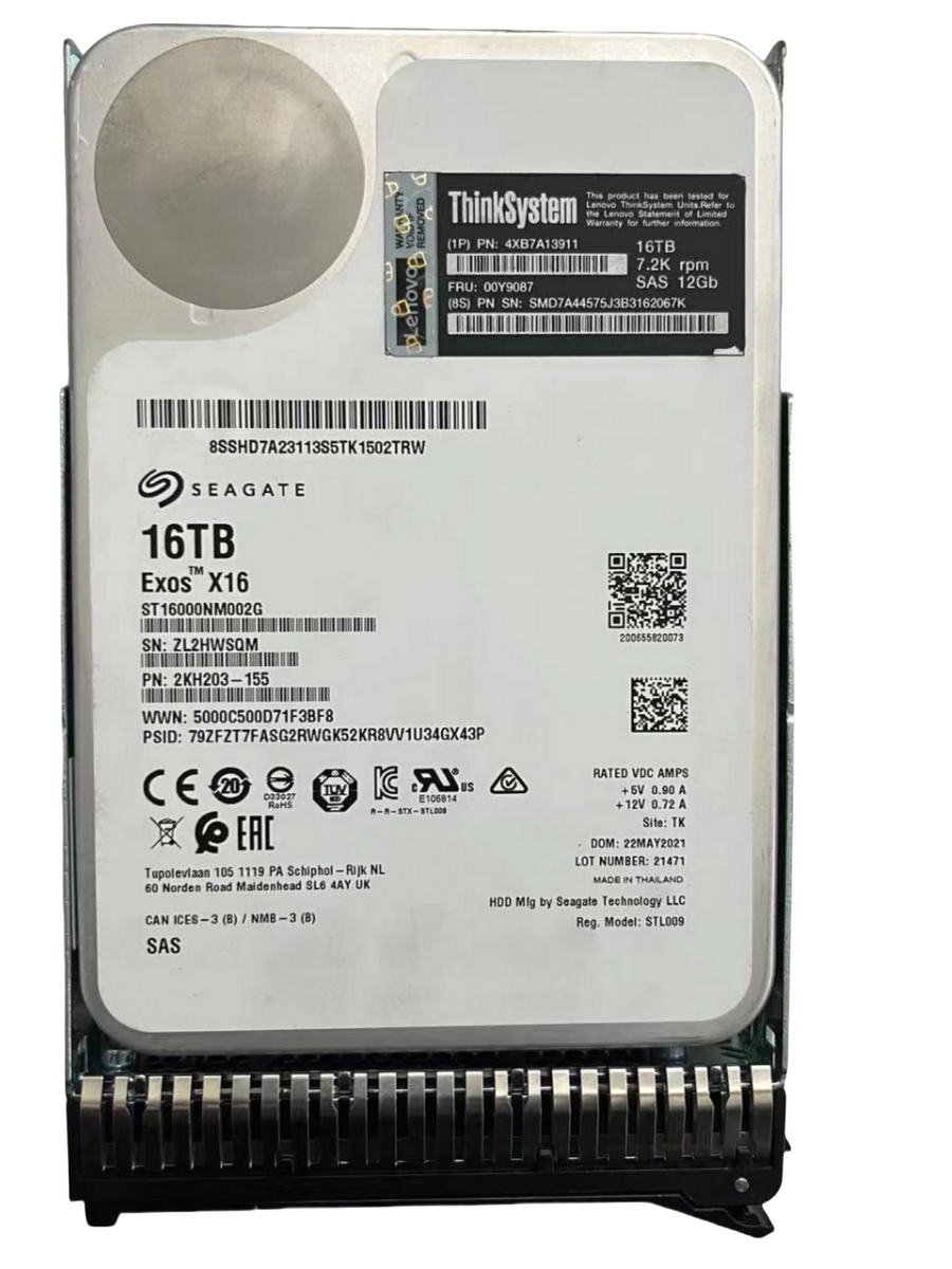 Lenovo 3.5" 16TB 7.2K SAS 12Gb 4XB7A13911