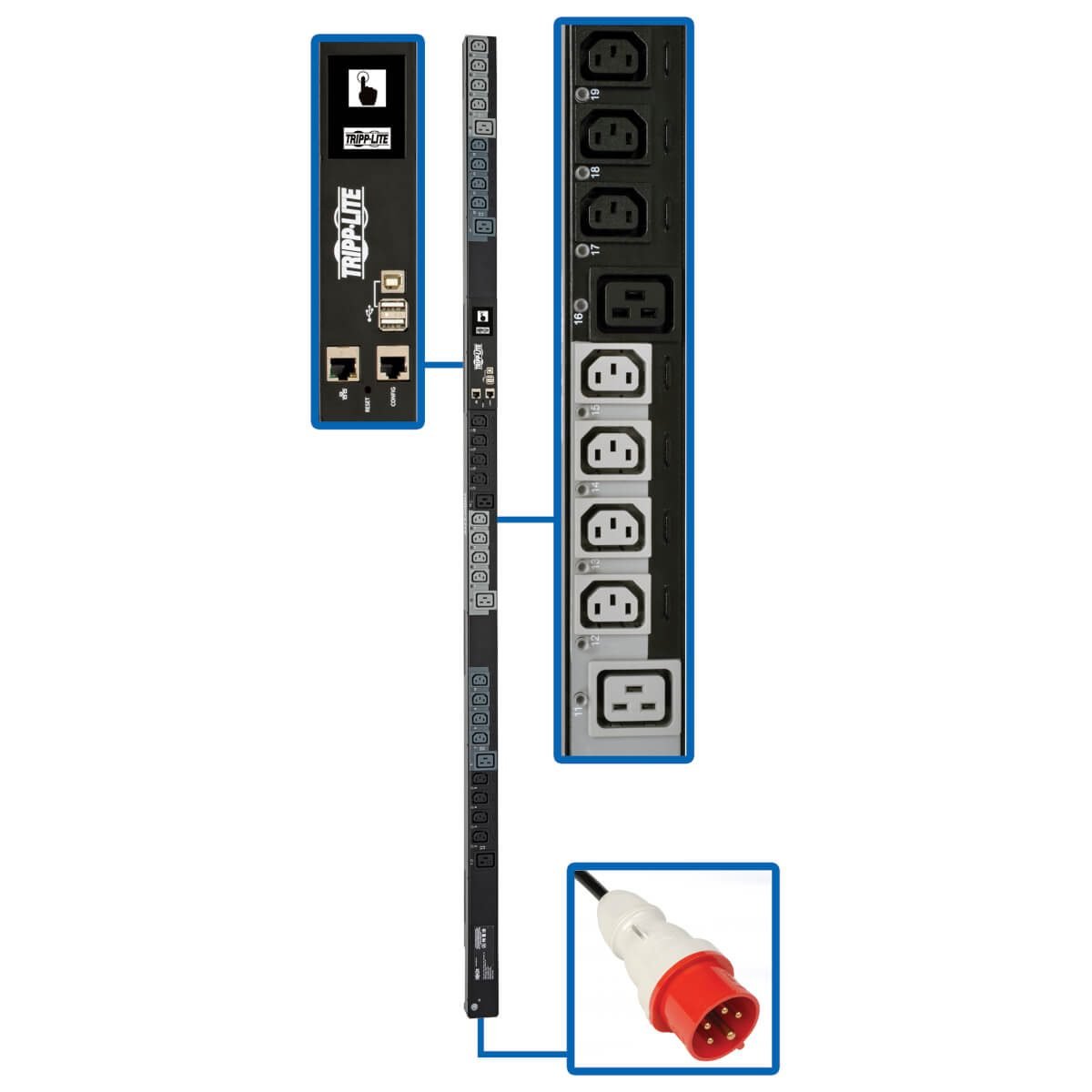 Eaton 3 Phase PDU Switched 11.5kW 22 PDU3XEVSR6G20