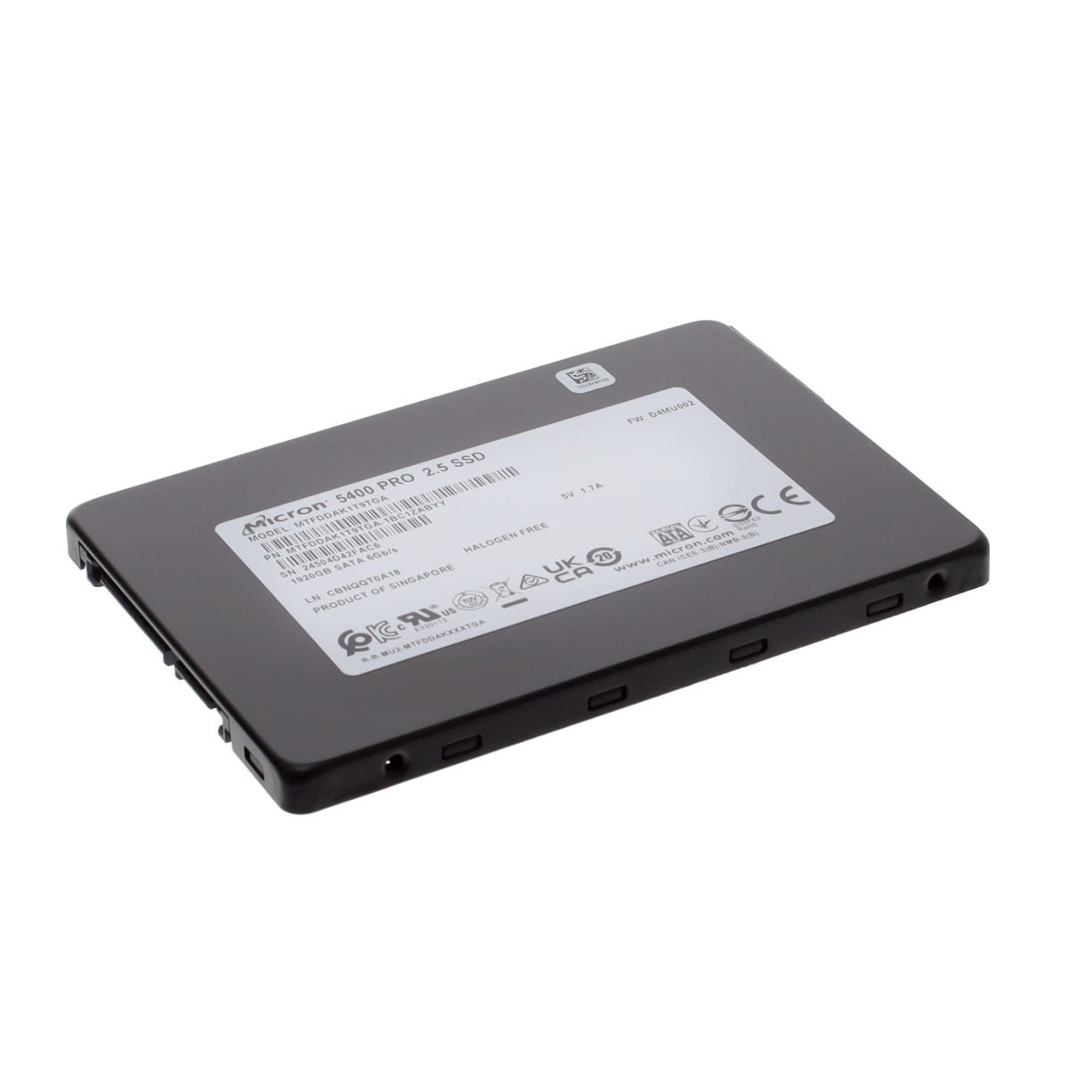 Micron 5400 MAX 1920G SSD MTFDDAK1T9TGB-1BC1ZABYYR