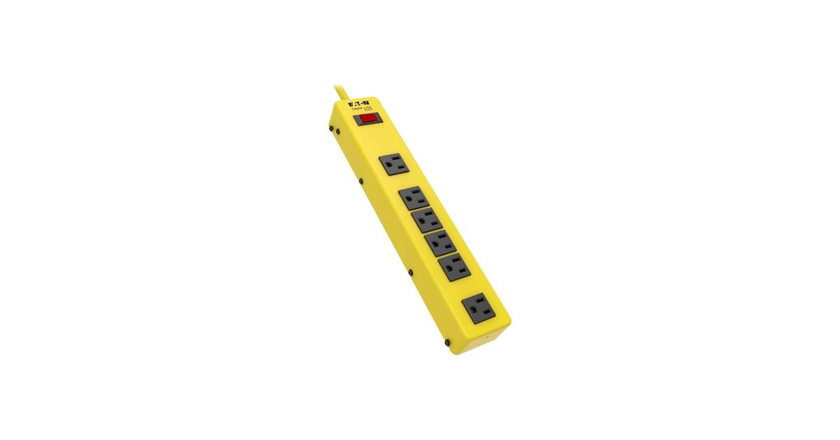 Eaton 6 Outlet 9'c Safety Pwr Strip TLM626NS