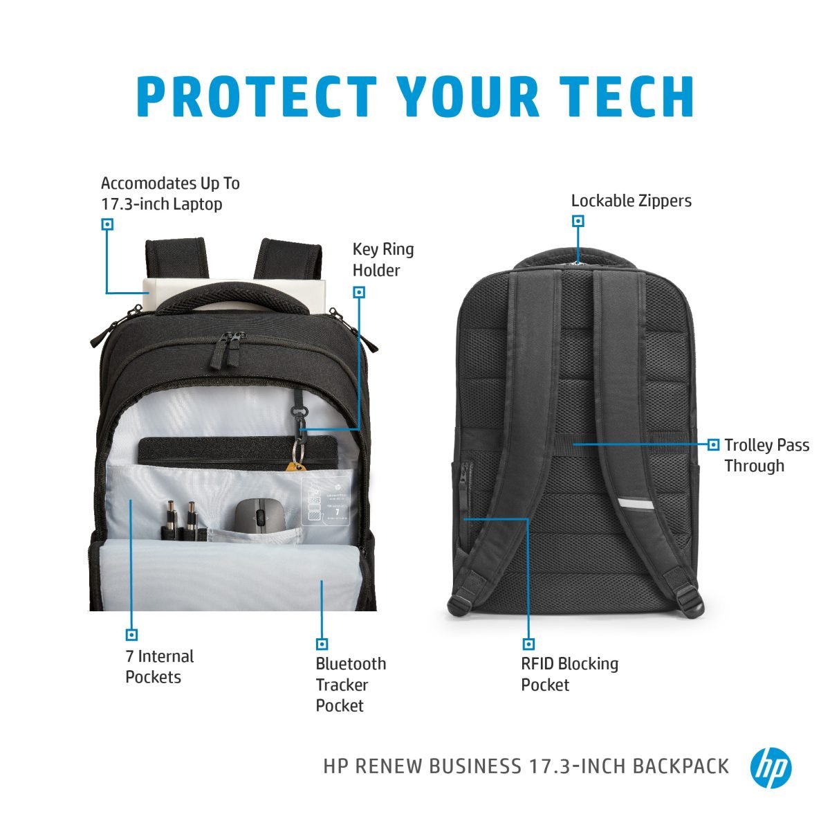 HP Rnw Business 17.3 Laptop BP 3E2U5AA