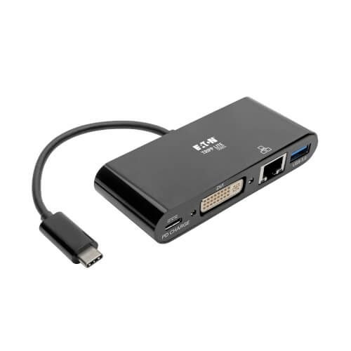 Eaton USB C to VGA Adapter w Hub U444-06N-VUB-C