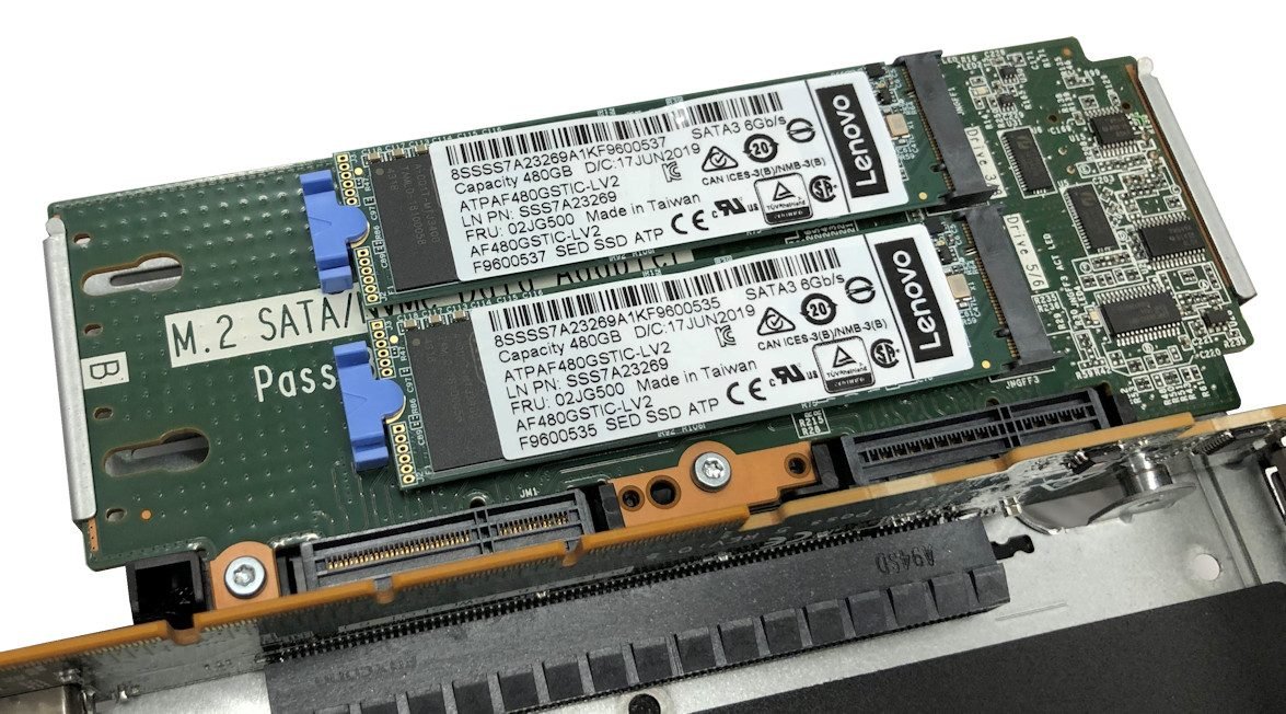 Lenovo M.2 SATA NVMe 2Bay Adapter 4C57A85377