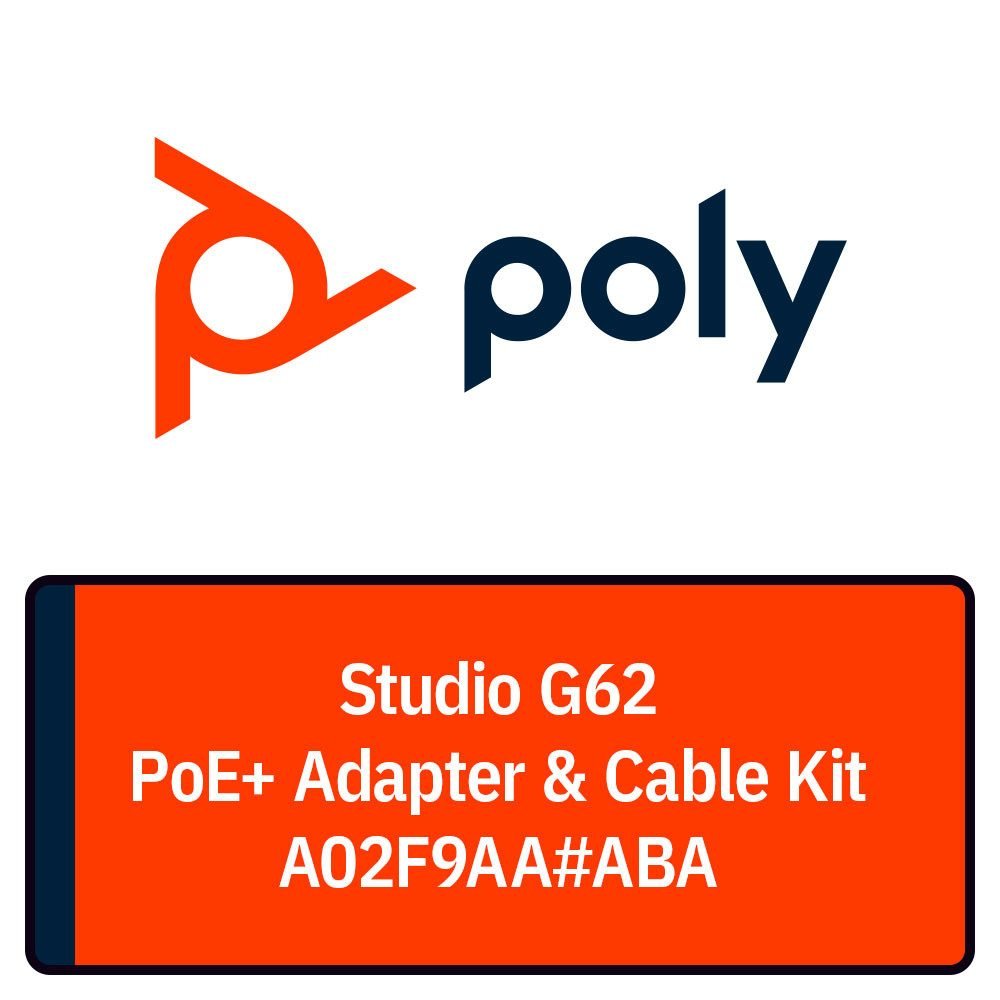 HPI POLY G62 PoE+ CBL Kit A02F9AA#ABA