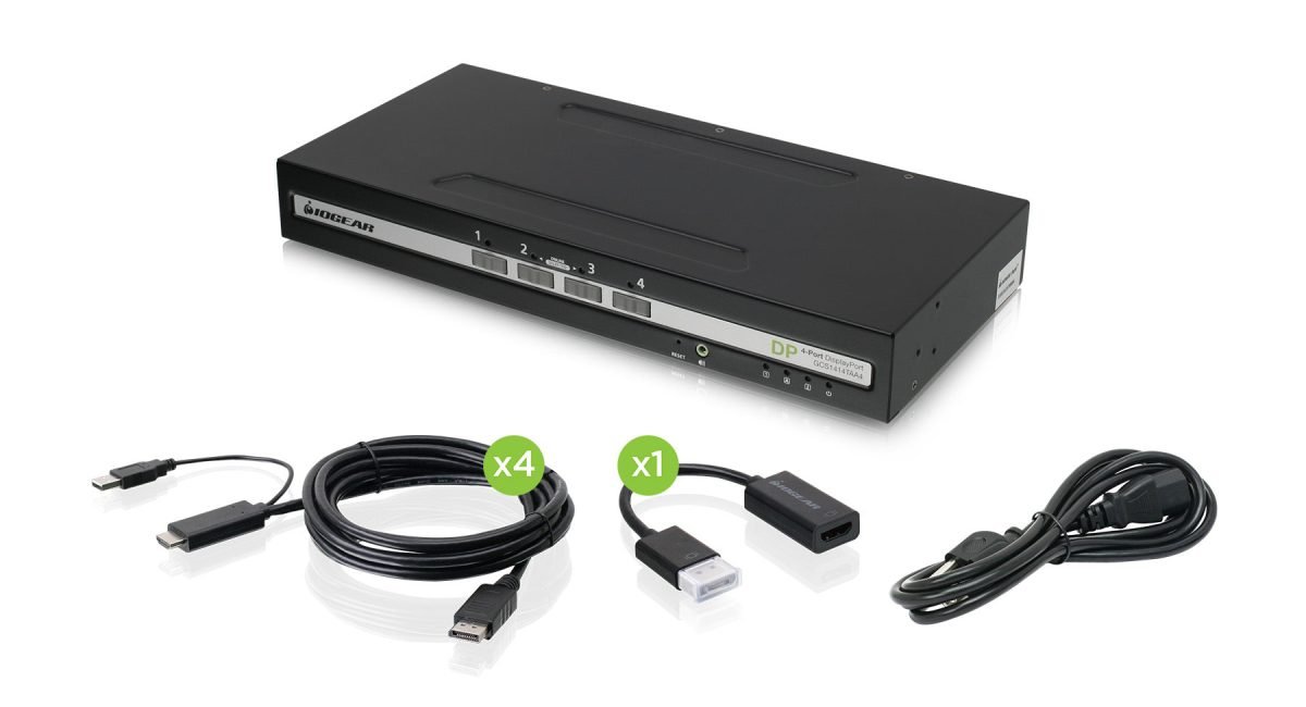 IOGear Single View DisplayPort PP4.0 GCS1424TAA4