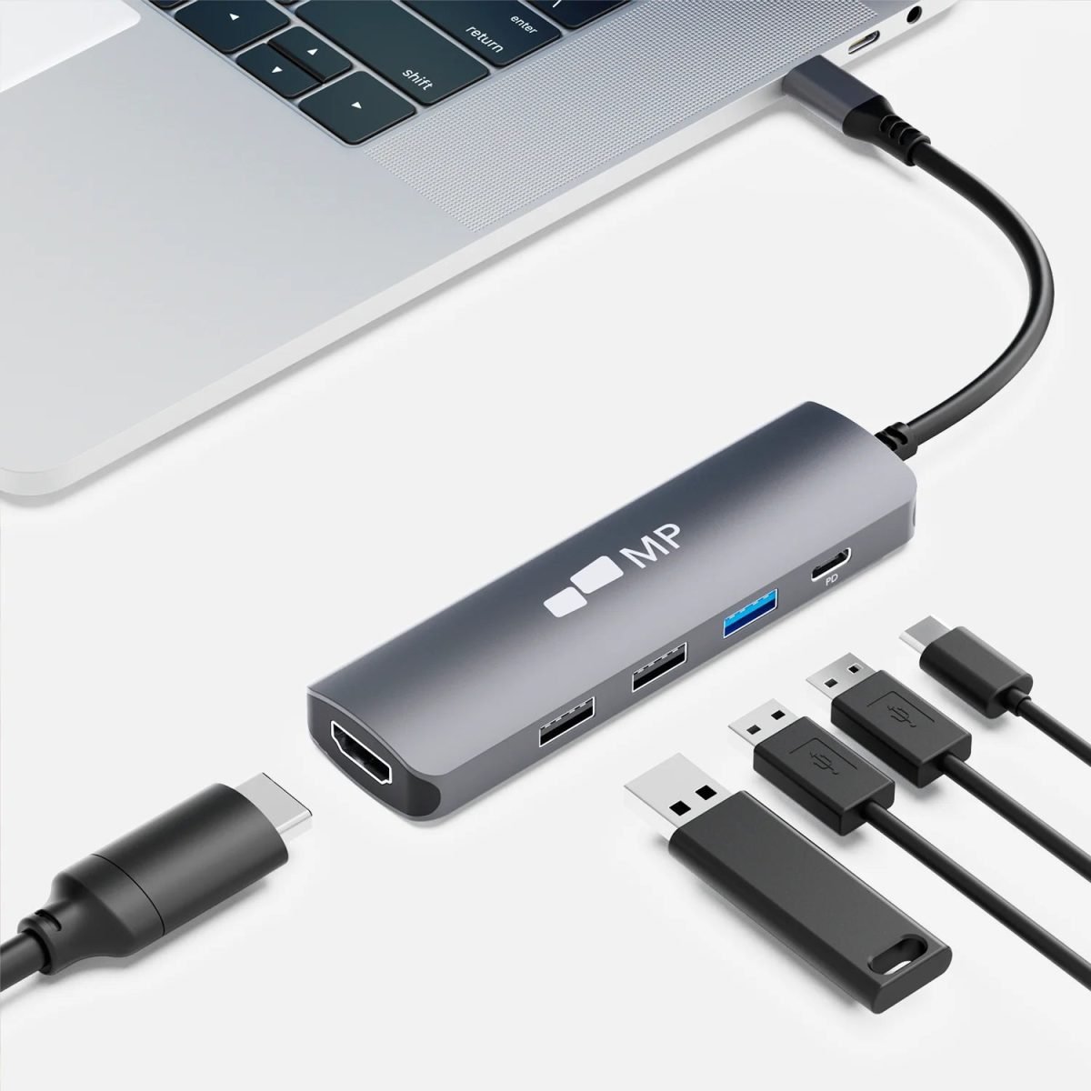 Mobile Pixels 5 in 1 USB C hub 104-1003P01