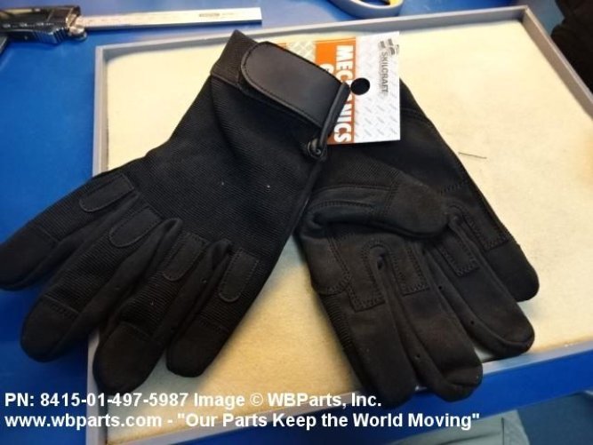 AbilityOne SKILCRAFT Gloves, Mechanics, Men's and Women's, Black, XLarge 8415-01-497-5987