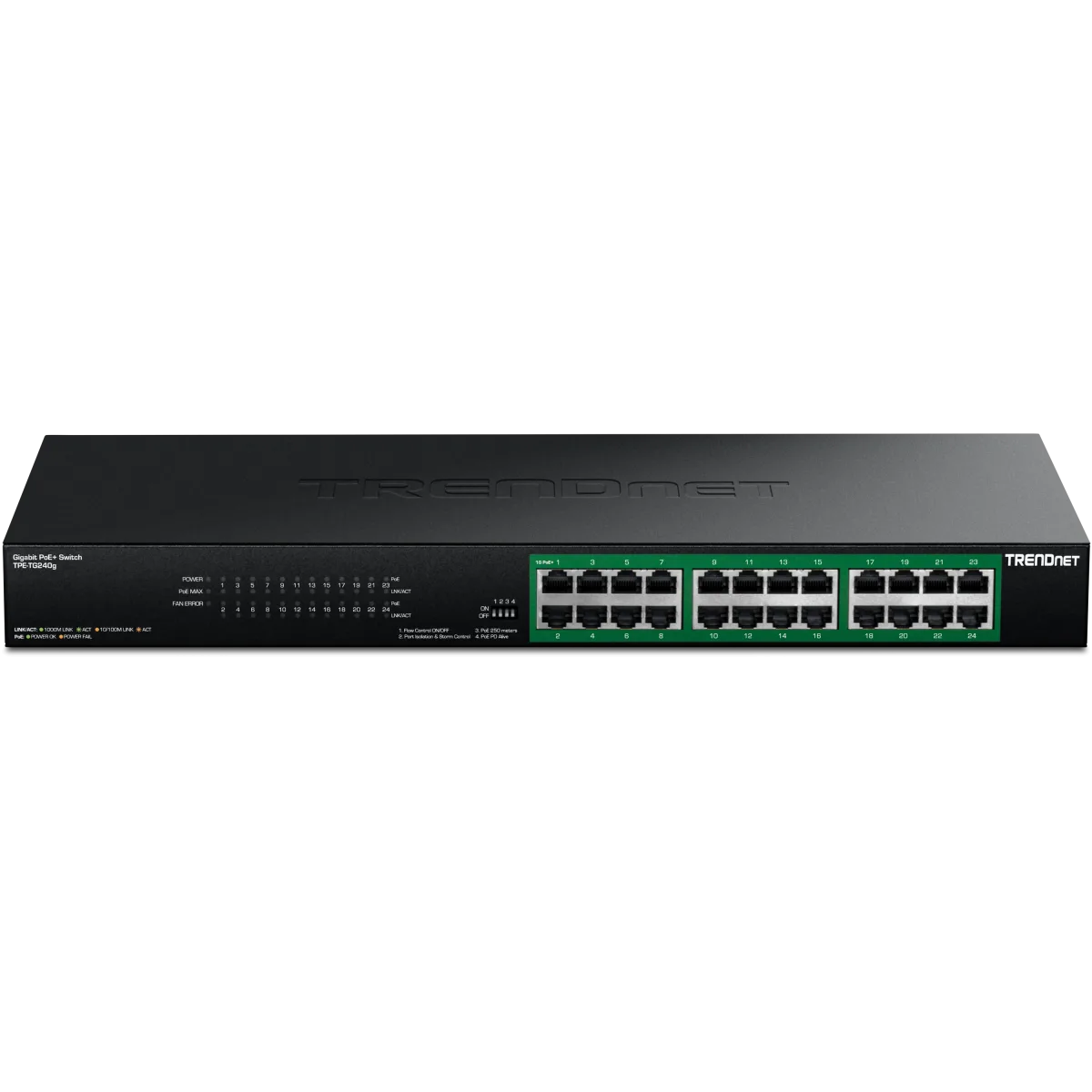 TRENDnet 24 Port Gigabit PoE+ Switch TPE-TG240g