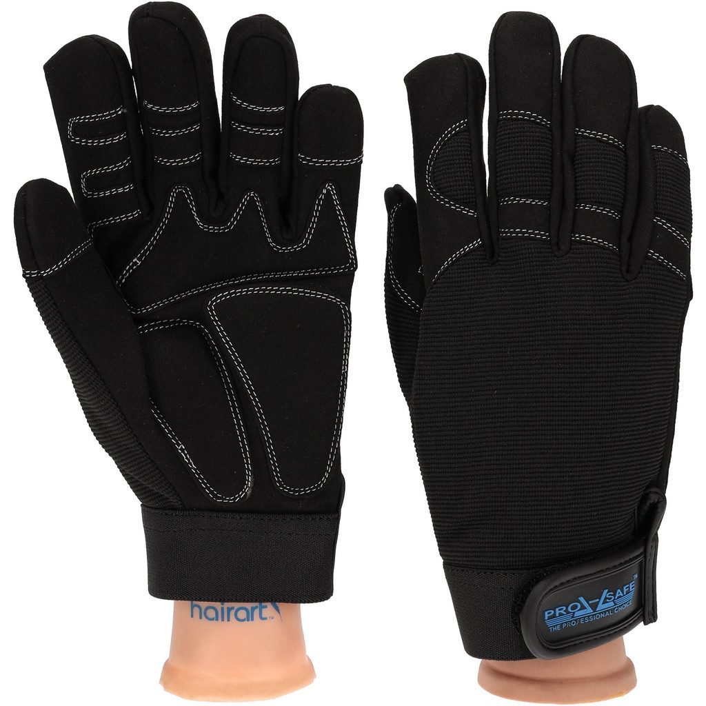 AbilityOne SKILCRAFT Gloves, Mechanics, Men's and Women's, Black, Small 8415-01-497-5381