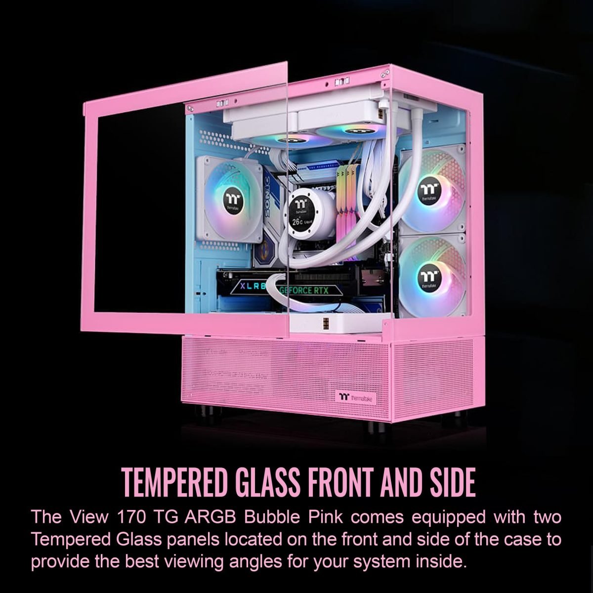 Thermaltake View 170 Bubble Pink CA-1Z4-00MAWN-01