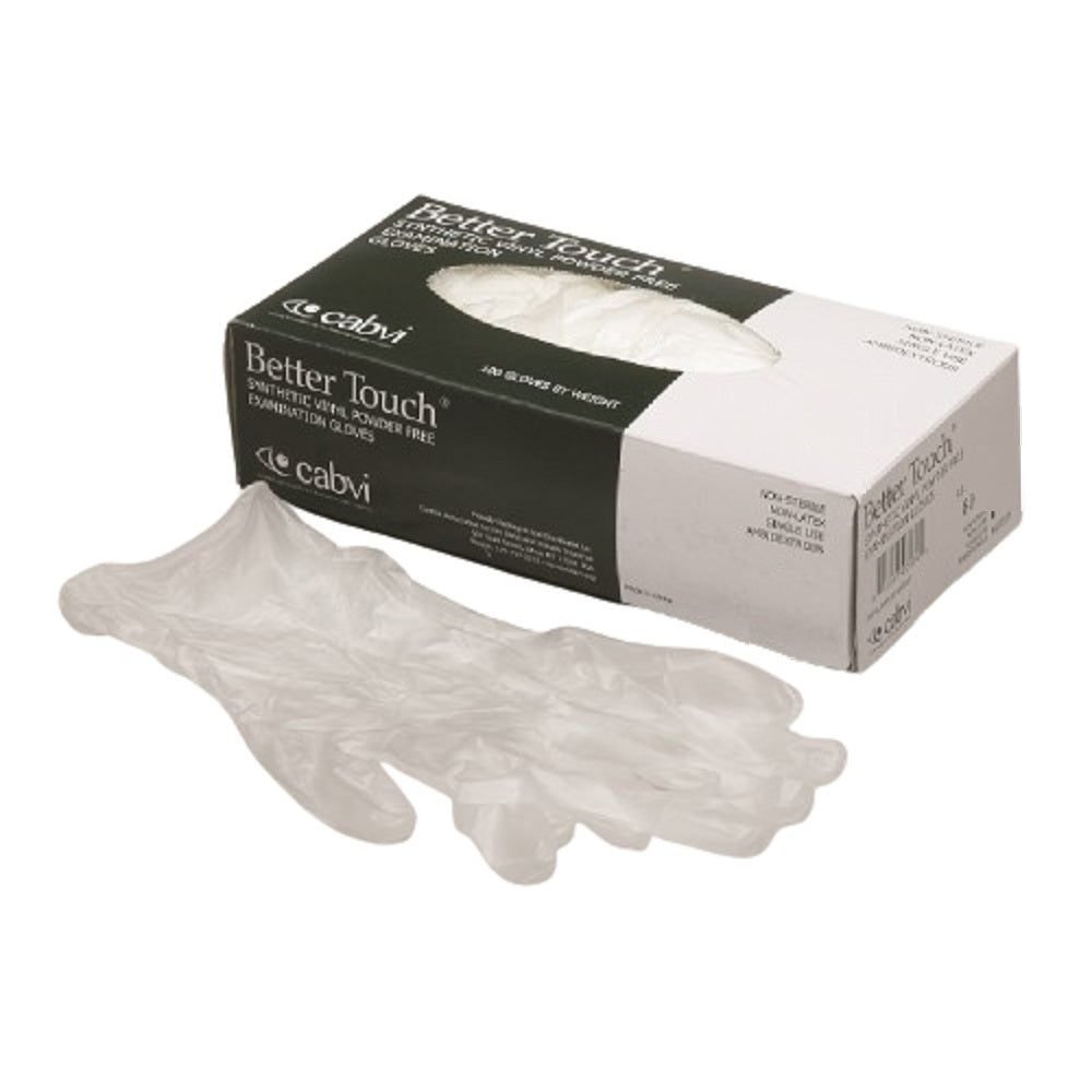 AbilityOne SKILCRAFT Gloves, Examination, Powder-free, Vinyl, Opaque, Size L 6530-00-NIB-0106
