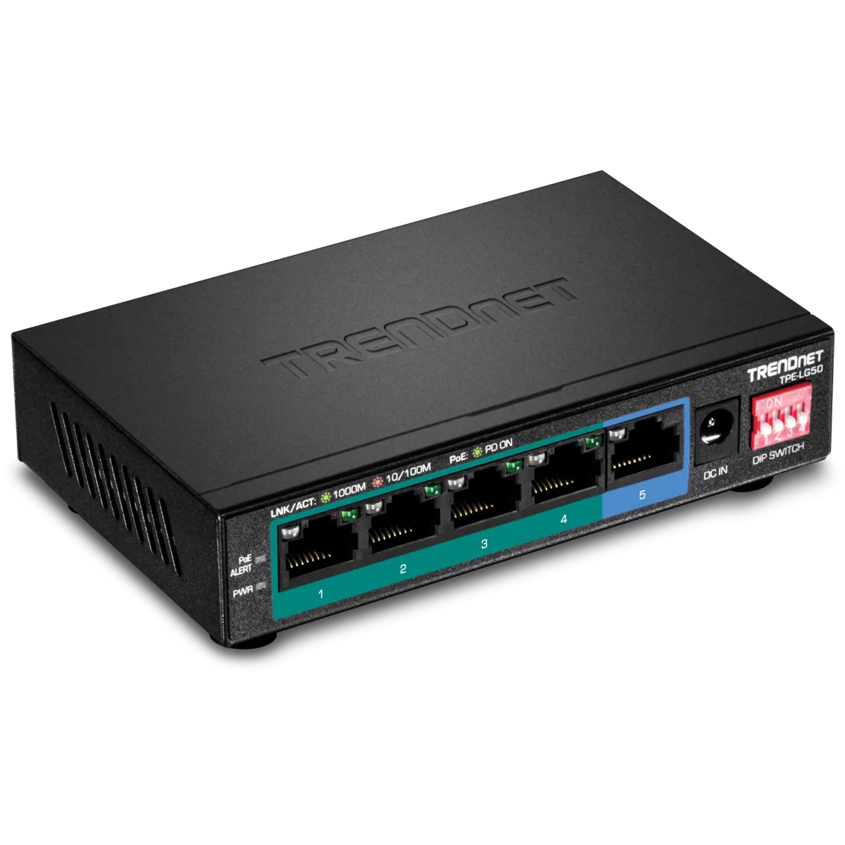 TRENDnet 4 x Gig PoE Ports and 1 Pr TPE-LG50