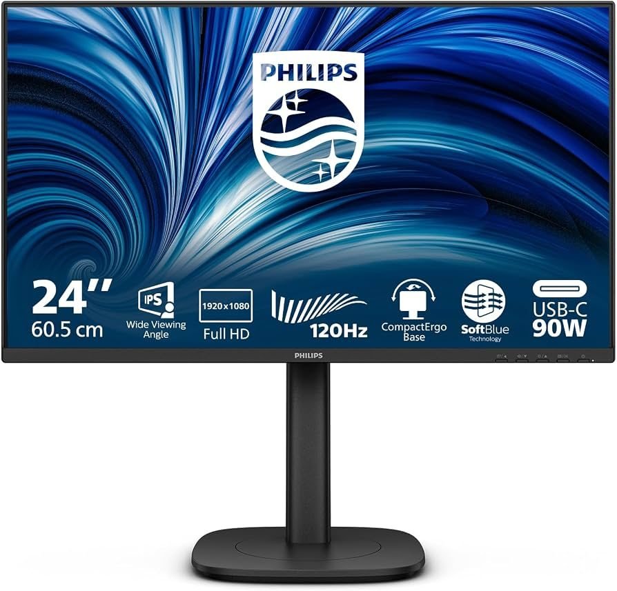 TPV PHILIPS 24" Monitor, FHD, HDMI, USB-C 24B2U3301