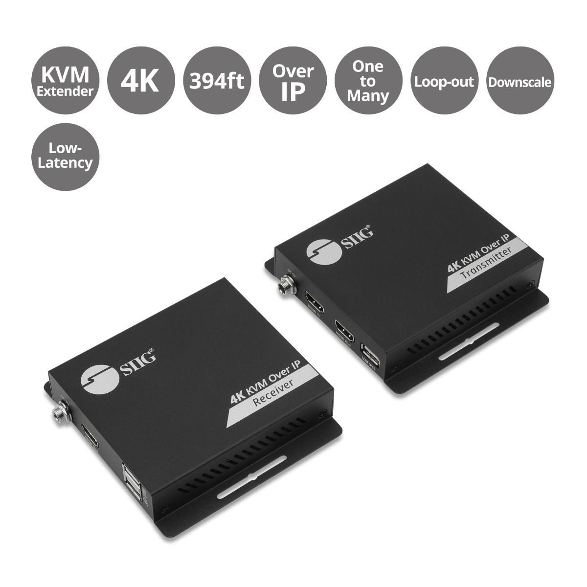 SIIG KVM over Cat 6 Extender CE-H27R11-S1