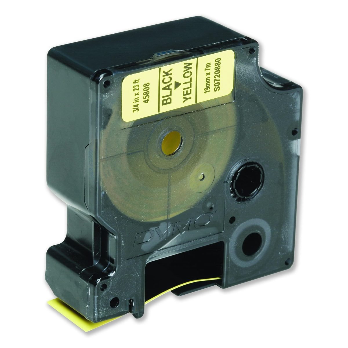 AbilityOne SKILCRAFT Cartridge, Label, Black on Yellow, 1/2" x 23' 7510-01-657-6745
