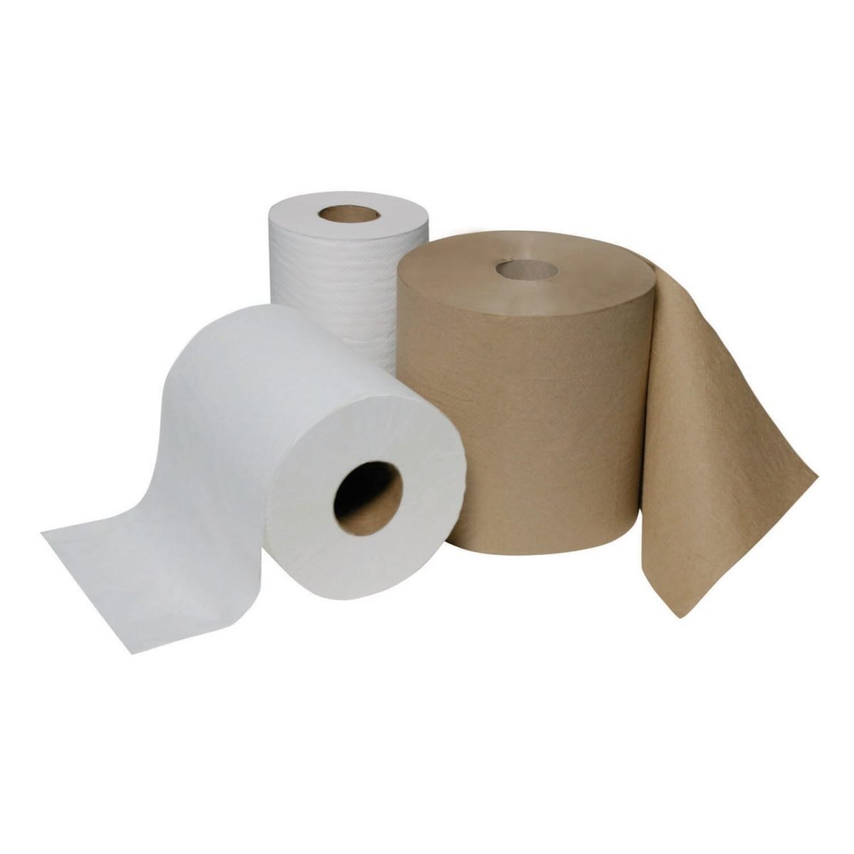 AbilityOne SKILCRAFT Towel, Paper, Hard Roll, Non-Perforated, Single-Ply, 8" x 1000', White, 6