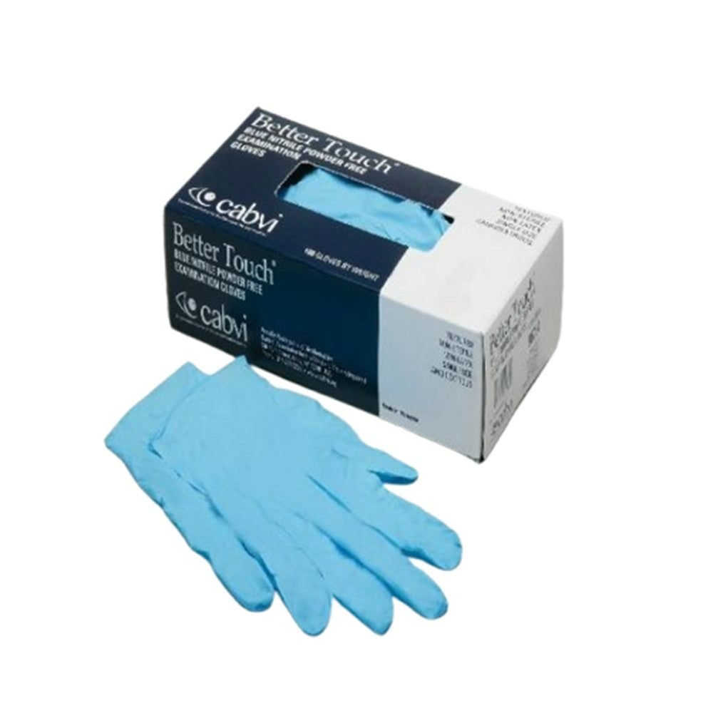 AbilityOne SKILCRAFT Gloves, Exam, 4 mil, Powder-Free, Not Made With Natural Rubber Latex, Nitrile,