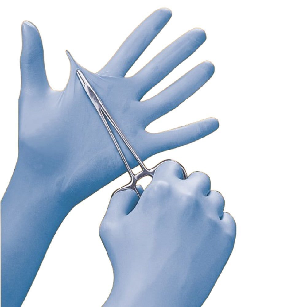 AbilityOne SKILCRAFT Gloves, Exam, 4 mil, Powder-Free, Not Made With Natural Rubber Latex, Nitrile,