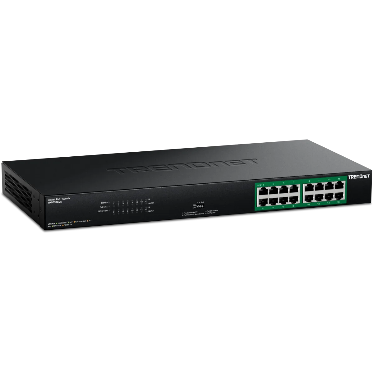 TRENDnet 16Port Gigabit PoE Switch TPE-TG160g