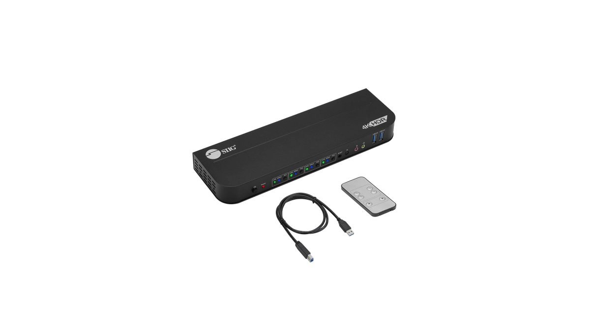 Siig 4x1 HDMI 4K KVM USB3 Switch CE-KV0F11-S1
