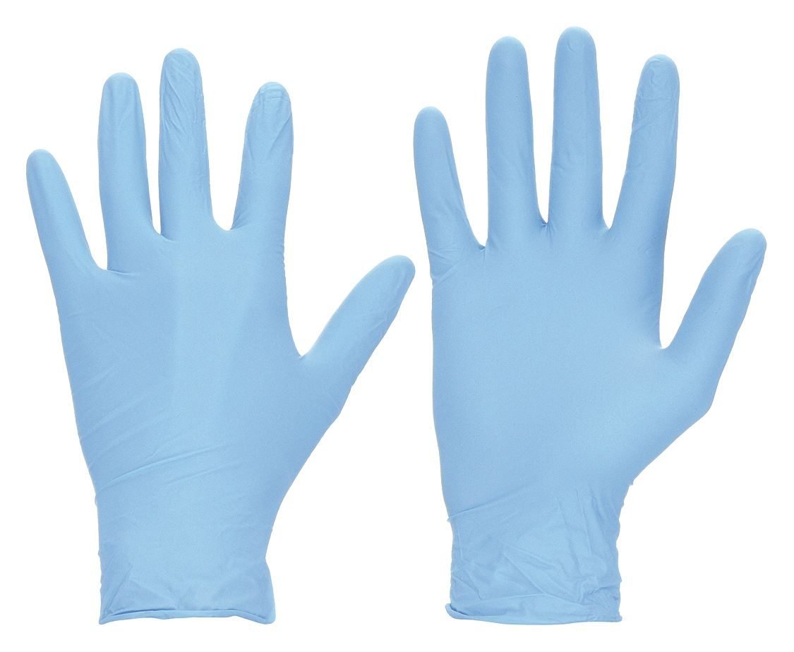AbilityOne SKILCRAFT Gloves, Exam, 4 mil, Powder-Free, Not Made With Natural Rubber Latex, Nitrile,