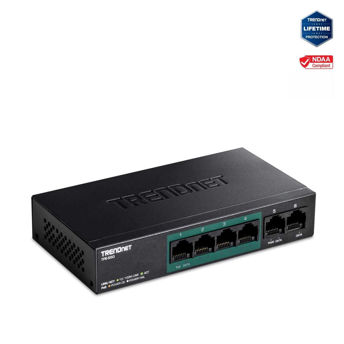 TRENDnet 5Port Gigabit PoE Pow Edgesmt TPE-P521ES