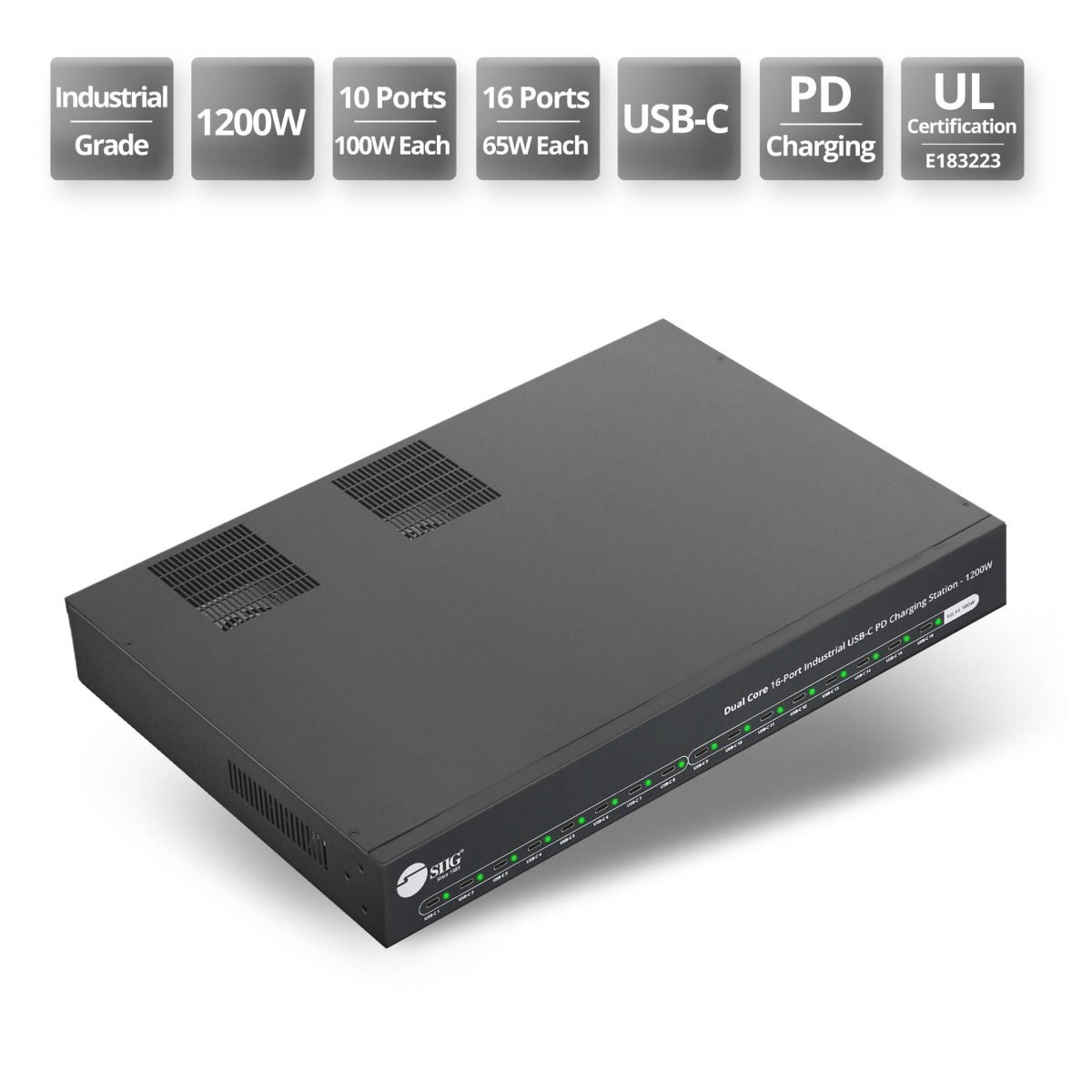 Siig 16P Industrial USB-C Charging ID-US0G11-S1