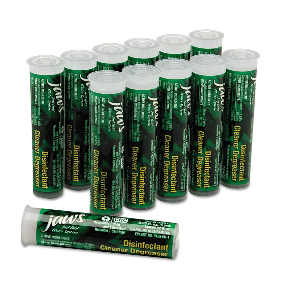 AbilityOne SKILCRAFT Refills, Glass and Hard Surface Cleaner, Cartridge Concentrate 7930-01-600-5748