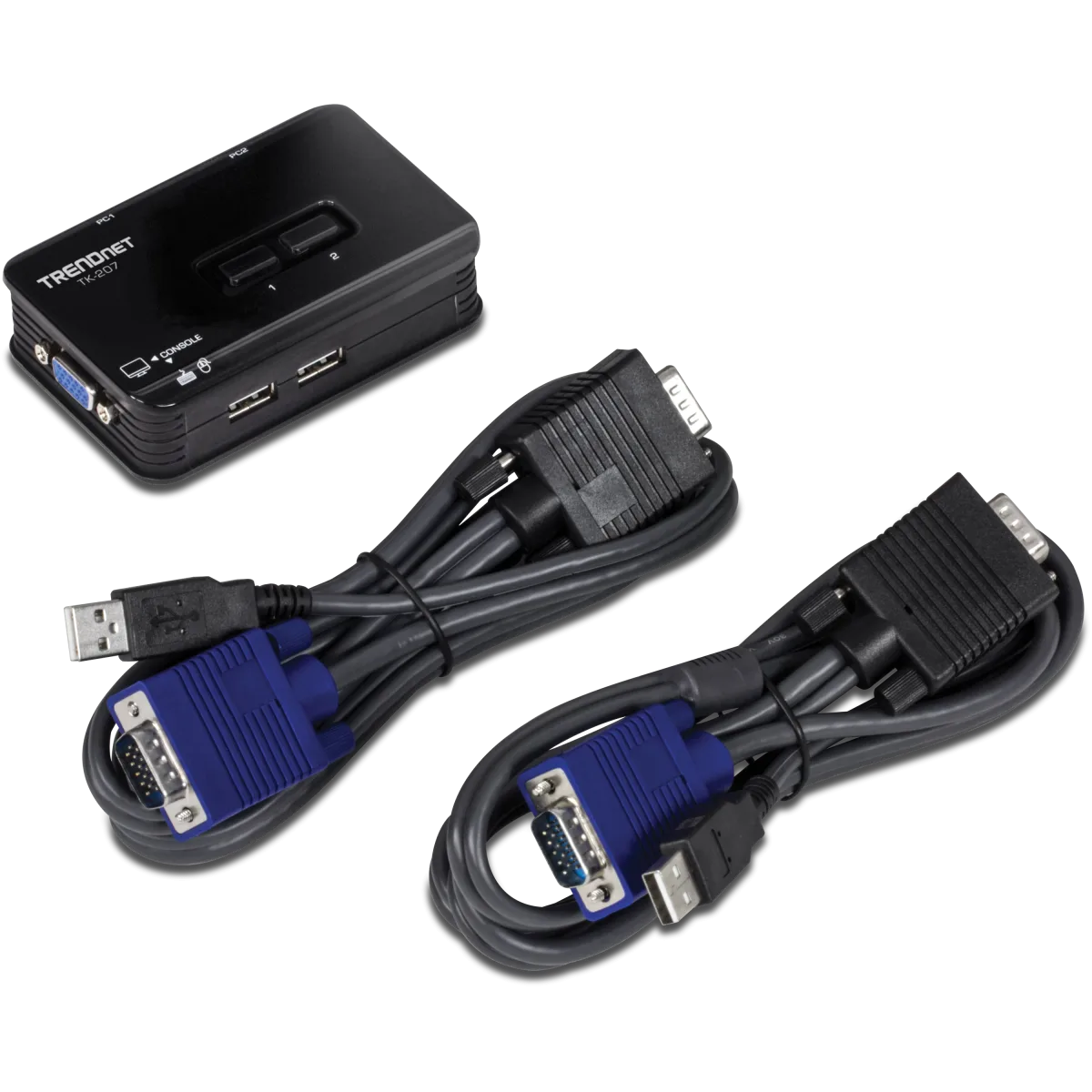 TRENDnet 2-Port USB KVM Switch TK-207K