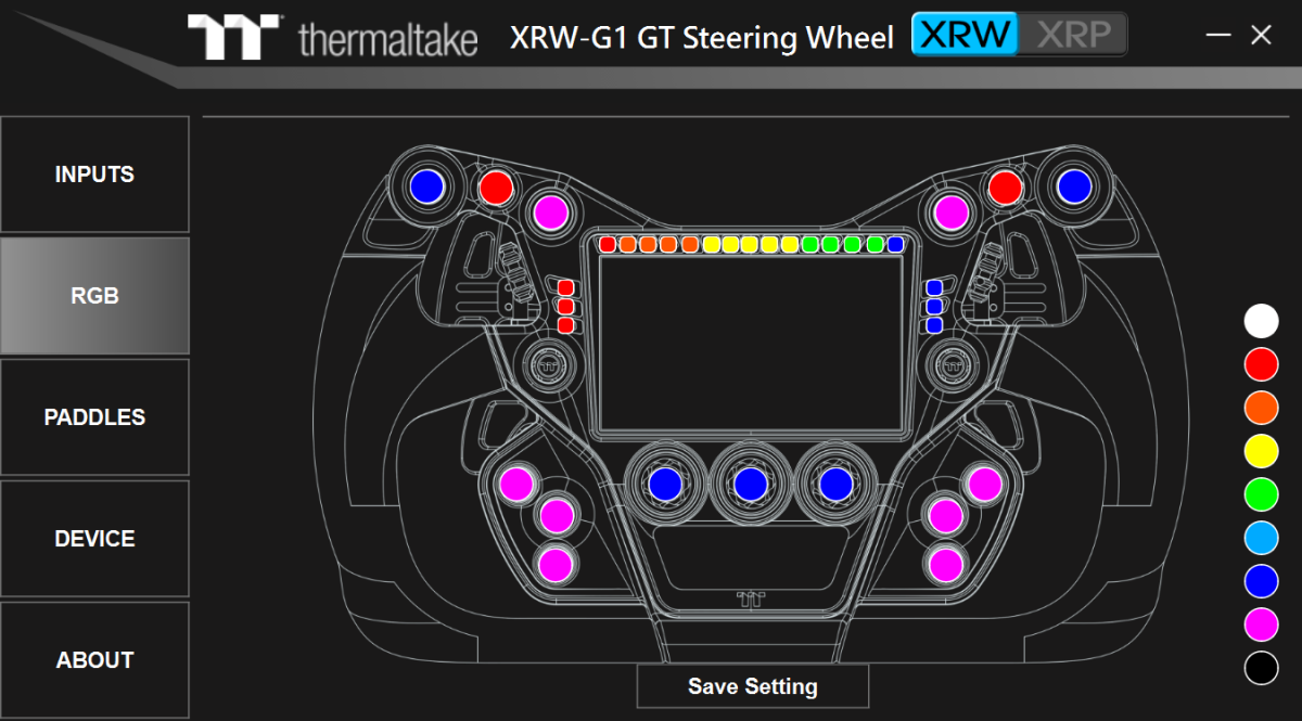 Thermaltake XRW-G1 GT Steering Wheel GSW-XRW-FDCRBB-01