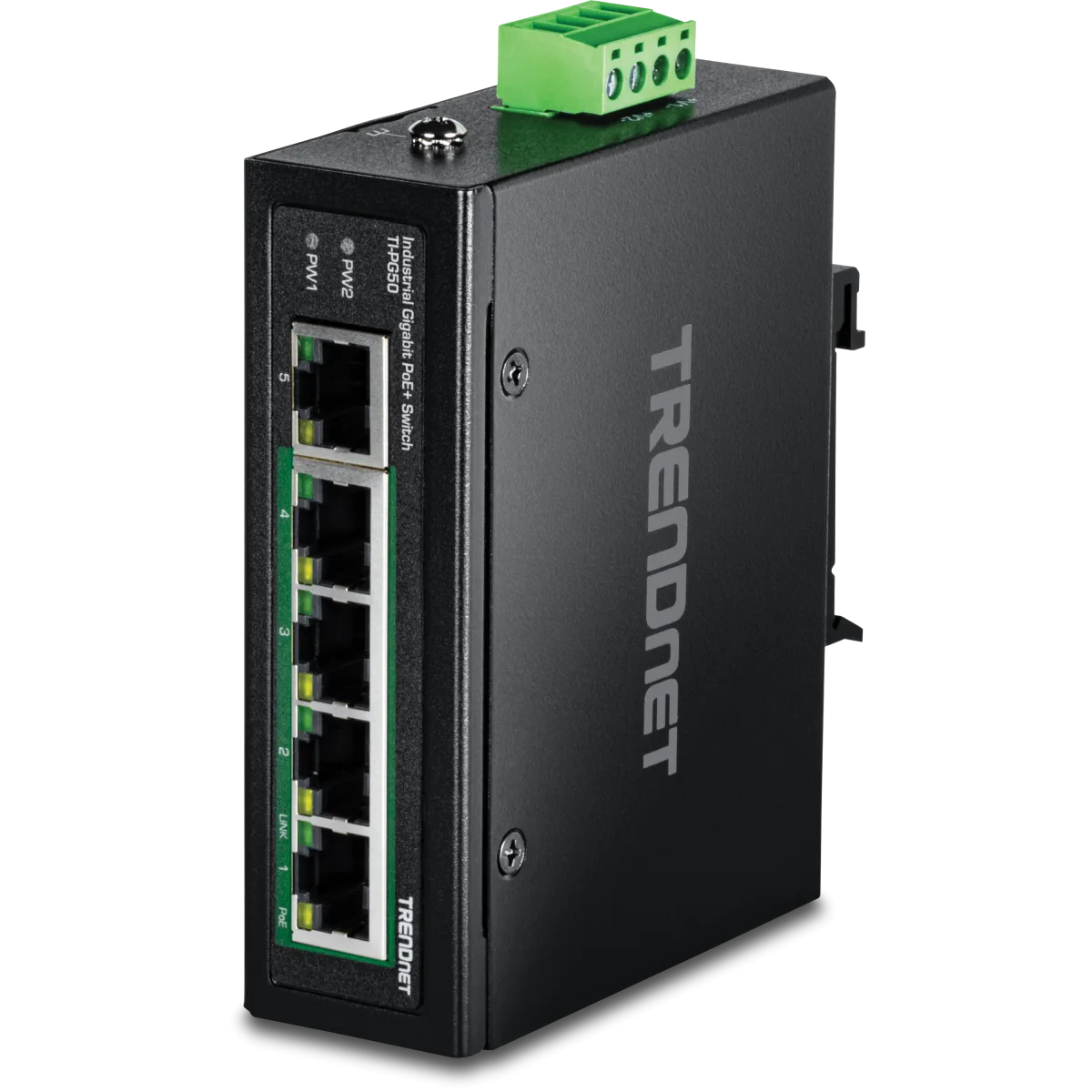 TRENDnet 5 Port Industrial Gigabit PoE+ TI-PG50