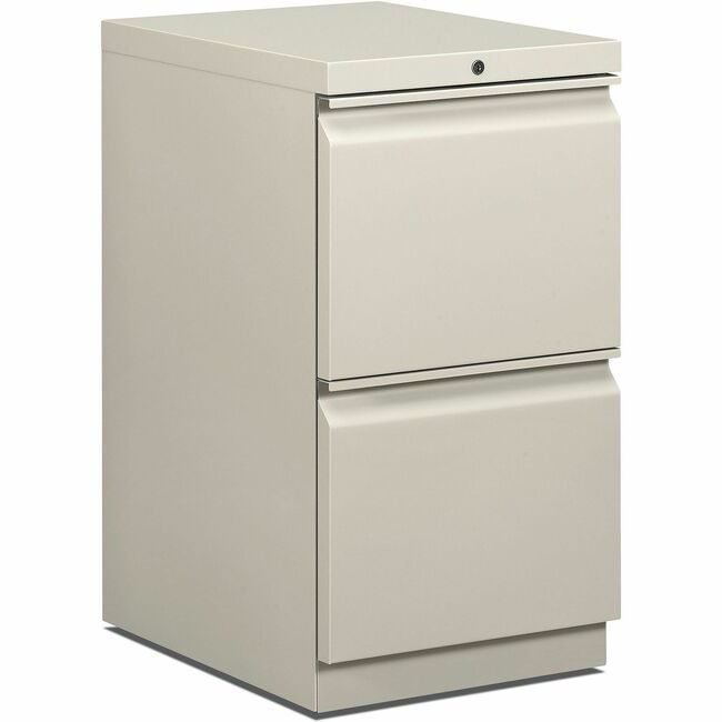 The HON Company basyx by Pedestal 28"H 2 DRAWER Gray BSXHBMP2FQ