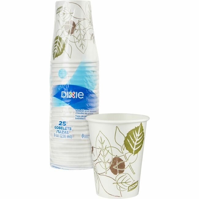 Georgia-Pacific Dixie Cup Hot Pathways 8OZ 25 Count DXE2338WS